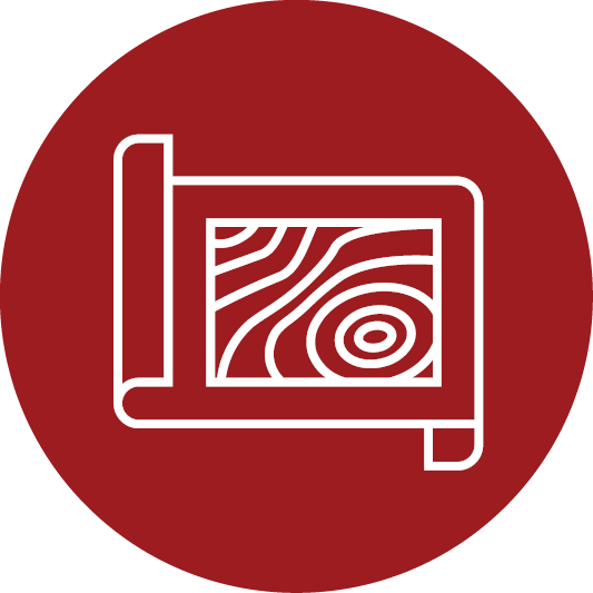 terrain map on scroll icon